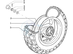 Typhoon 50 2t e2 drawing Rear Wheel