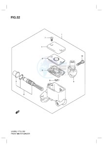 UH200G BURGMAN EU drawing FRONT MASTER CYLINDER