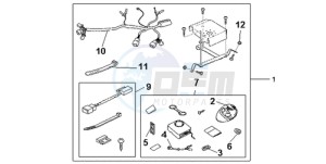 ST1300A9 UK - (E / ABS MKH MME) drawing SECURITY KIT