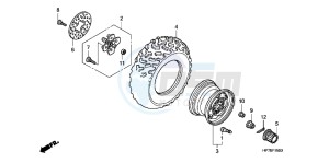 CB650FAG CB650F 6ED drawing FRONT WHEEL