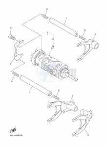 FJR1300D-AS FJR1300AS (B959) drawing SHIFT CAM & FORK