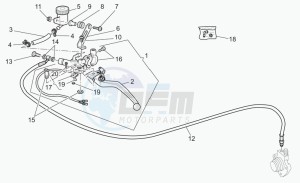 V 11 1100 Le Mans Le Mans drawing Clutch control complete