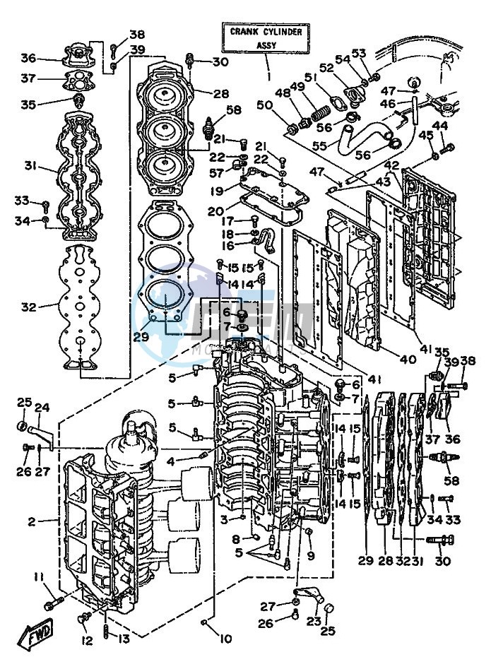 CYLINDER--CRANKCASE