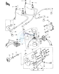 KZ 650 C [CUSTOM] (C1-C3) [CUSTOM] drawing IGNITION_REGULATOR_RECTIFIER