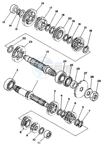 WR 250 drawing TRANSMISSION