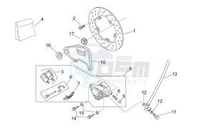 RS 50 drawing Rear master brake cylinder