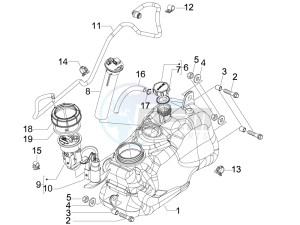 MP3 300 4t 4v ie lt ibrido drawing Fuel Tank