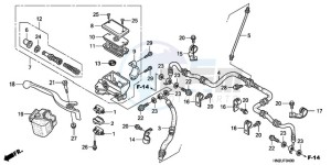 TRX500FA9 Australia - (U) drawing FRONT BRAKE MASTER CYLINDER