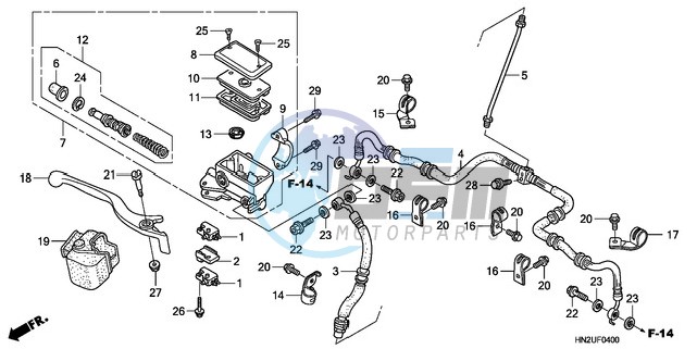 FRONT BRAKE MASTER CYLINDER