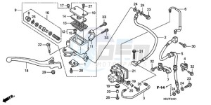 FES150A9 Europe Direct - (ED / ABS 2ED) drawing FR. BRAKE MASTER CYLINDER (FES125A)(FES150A)