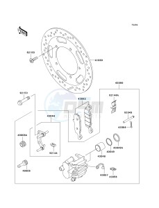 VN 900 B [VULCAN 900 CLASSIC] (6F-9F) B9F drawing FRONT BRAKE