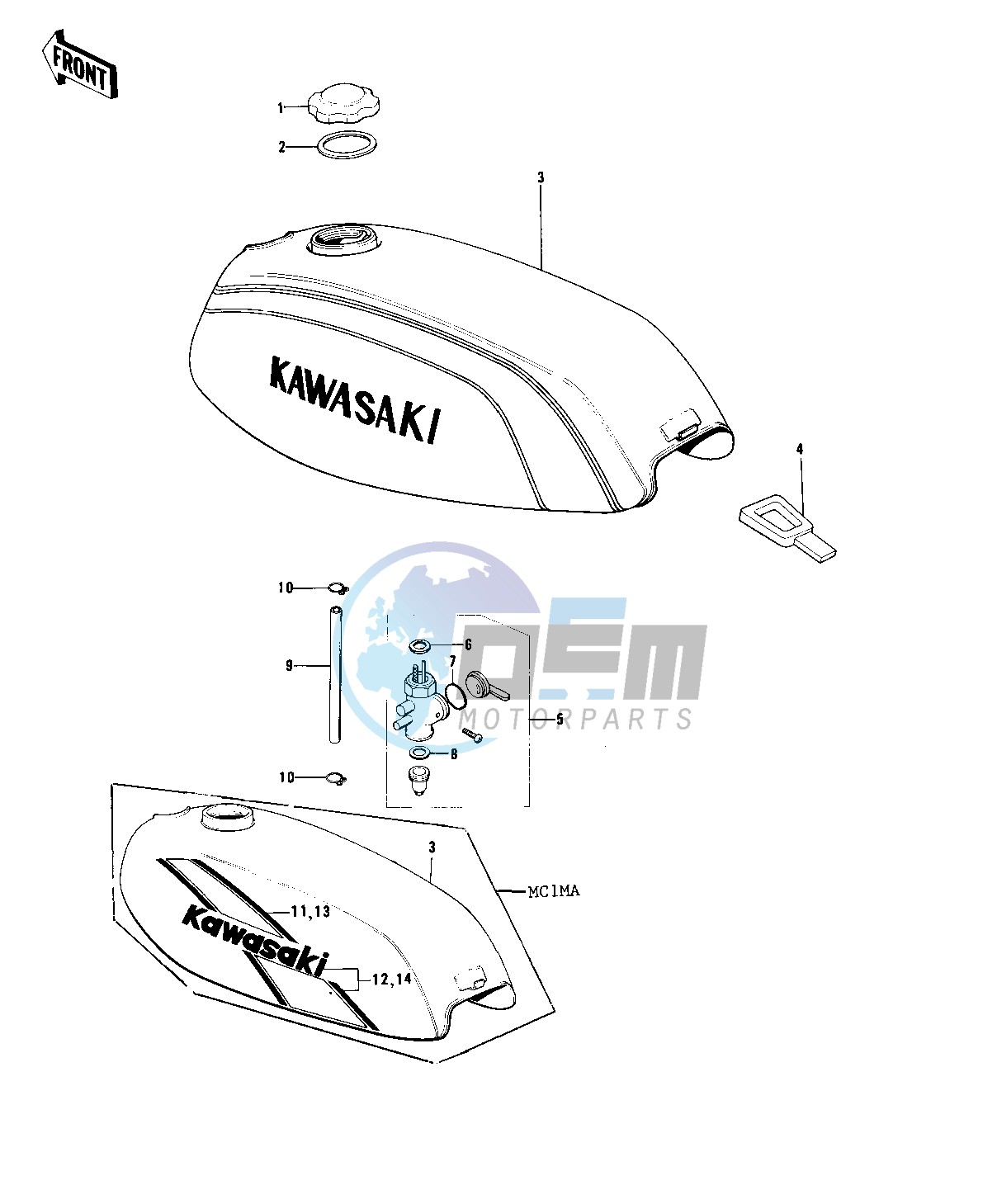 FUEL TANK -- 74-75 MC1M_MC1M-A- -