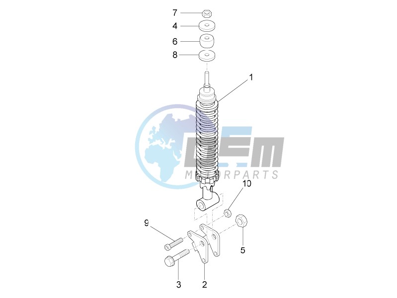 Rear suspension - Shock absorbers