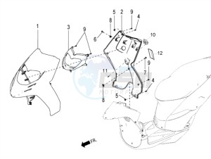 SR 150 4T-3V (EMEA-LATAM) drawing Front shield