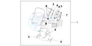 XL700VA9 UK - (E / ABS MKH SPC) drawing WINDSCREEN