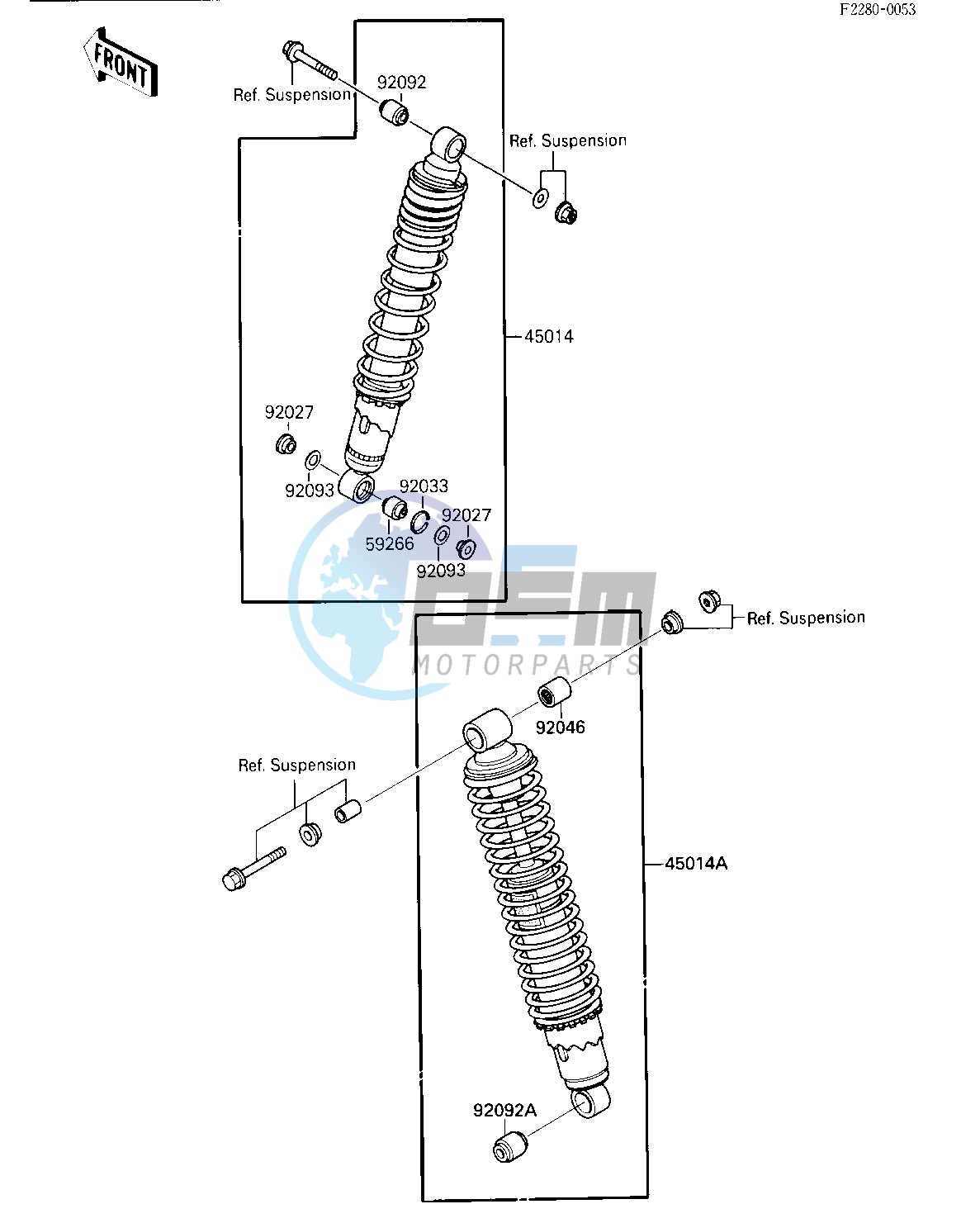 SHOCK ABSORBERS -- KSF250-A2- -