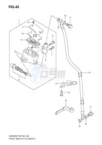 GZ250 (P3) drawing FRONT MASTER CYLINDER