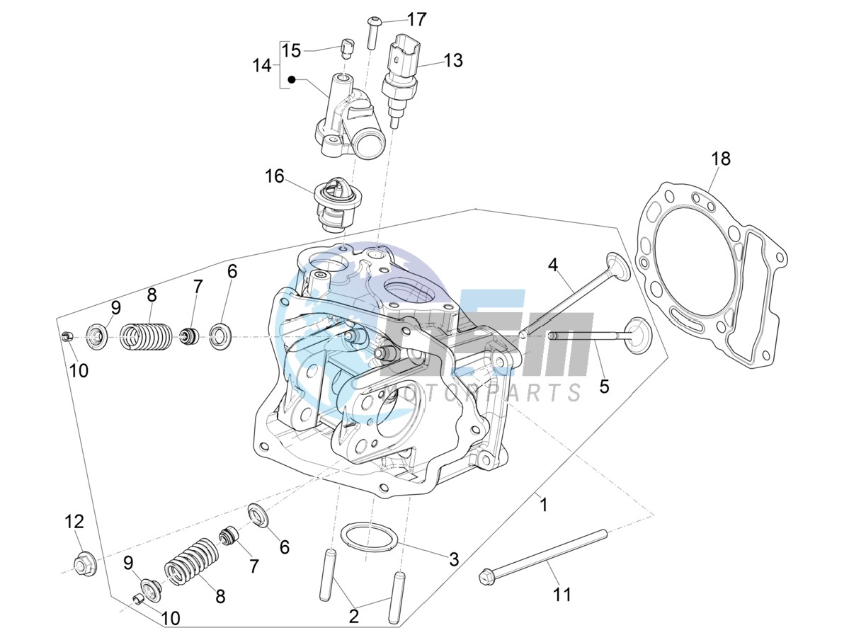 Cylinder head unit - Valve