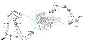 CB1300S CB1300SUPERBOLD'OR drawing WATER PIPE