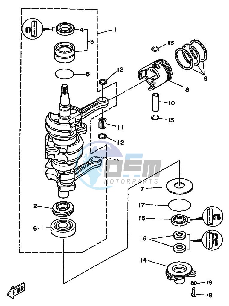 CRANKSHAFT--PISTON