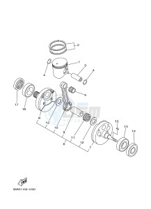 YZ250 (1SS9 1SSA 1SSB 1SSC 1SSC) drawing CRANKSHAFT & PISTON