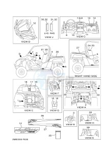 YXE700E YXE70WPXG WOLVERINE R-SPEC EPS (2MB3) drawing EMBLEM & LABEL 1