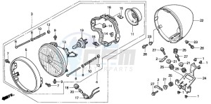 NV750C2 drawing HEADLIGHT