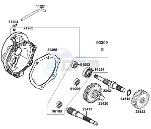 AGILITY 125cc drawing Transmission