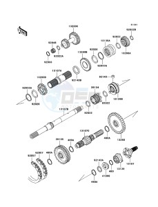 MULE 3010 DIESEL 4x4 KAF950B7F EU drawing Transmission