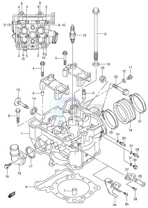 DR-Z400 (E1) drawing CYLINDER HEAD