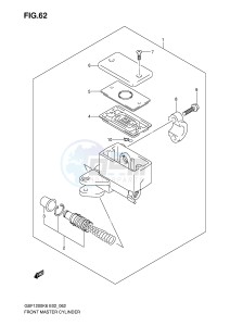 GSF1200 (E2) Bandit drawing FRONT MASTER CYLINDER (GSF1200SK6 SAK6)