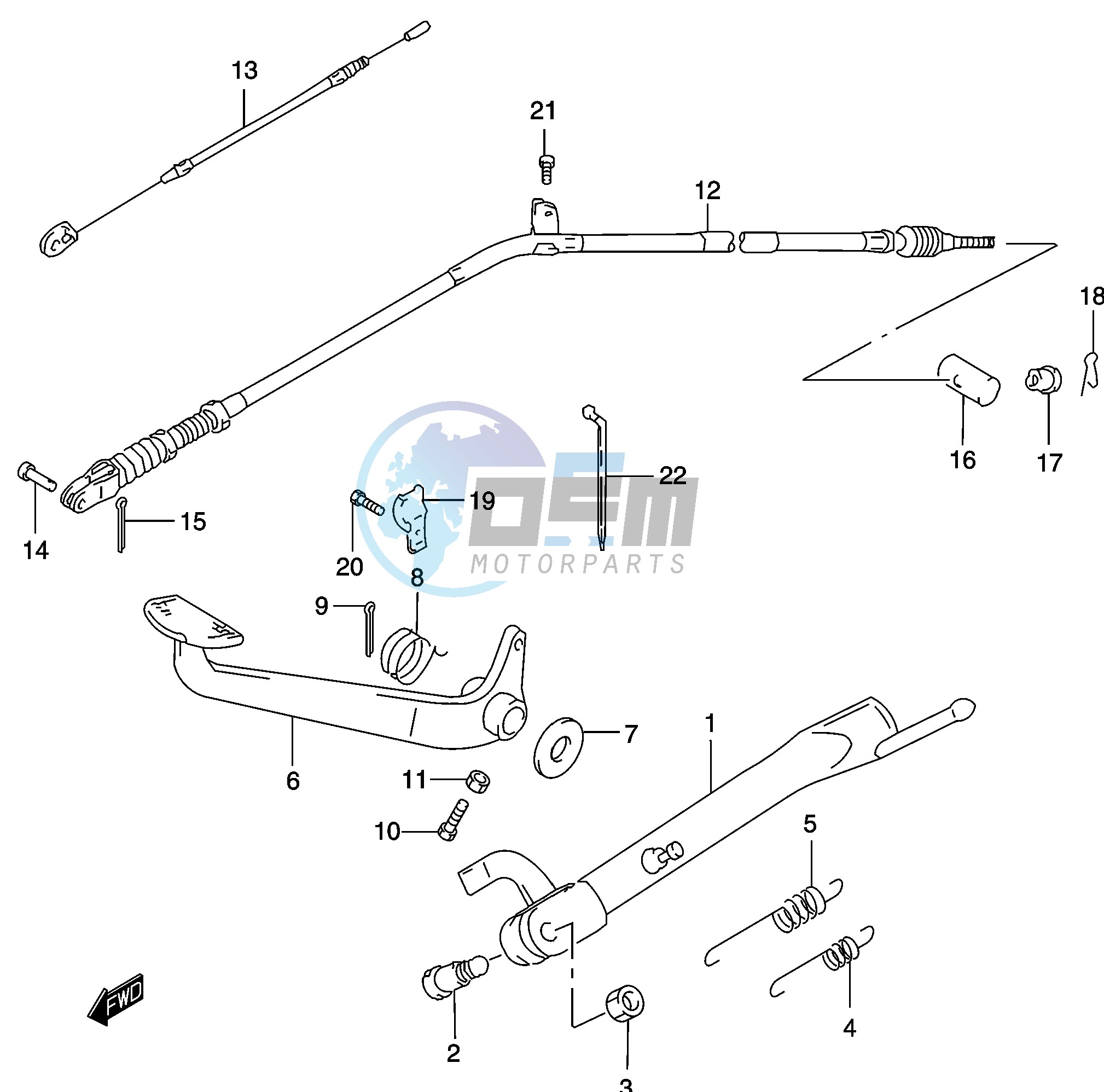 STAND - REAR BRAKE