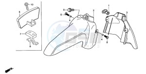 SH50 drawing FRONT FENDER