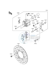 KLX150L KLX150EEF XX (EU ME A(FRICA) drawing Front Brake