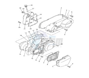 YP R X-MAX ABS 250 drawing CRANKCASE COVER