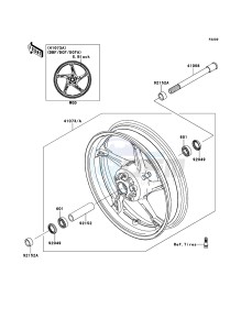 Z1000 ZR1000DCF FR GB XX (EU ME A(FRICA) drawing Front Hub