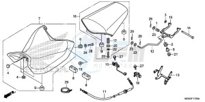 NC700SD NC700S Europe Direct - (ED) drawing SEAT