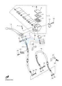 XJ6S 600 DIVERSION (S-TYPE) (36CL 36CM) drawing FRONT MASTER CYLINDER