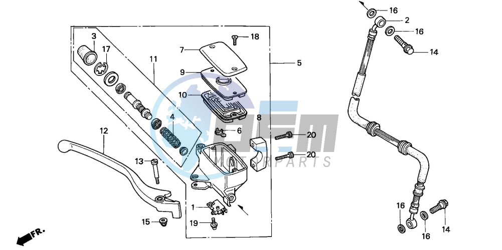 FR. BRAKE MASTER CYLINDER