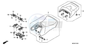 ST1300AC Pan Europoean -ST1300 CH drawing SEAT