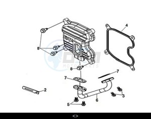 JOYRIDE 300 16 (LJ30W2-EU) (M2) drawing CYLINDER HEAD COVER