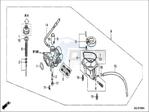 CRF50FH Europe Direct - (ED) drawing CARBURETOR