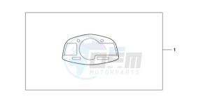 CBR600RR9 UK - (E / MME) drawing METER PANEL