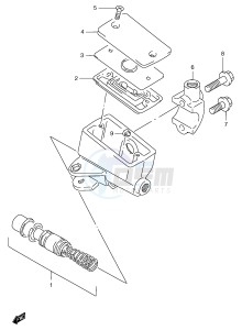 GSF1200 (E2) Bandit drawing FRONT MASTER CYLINDER (GSF1200SAV SAW SAX SAY)