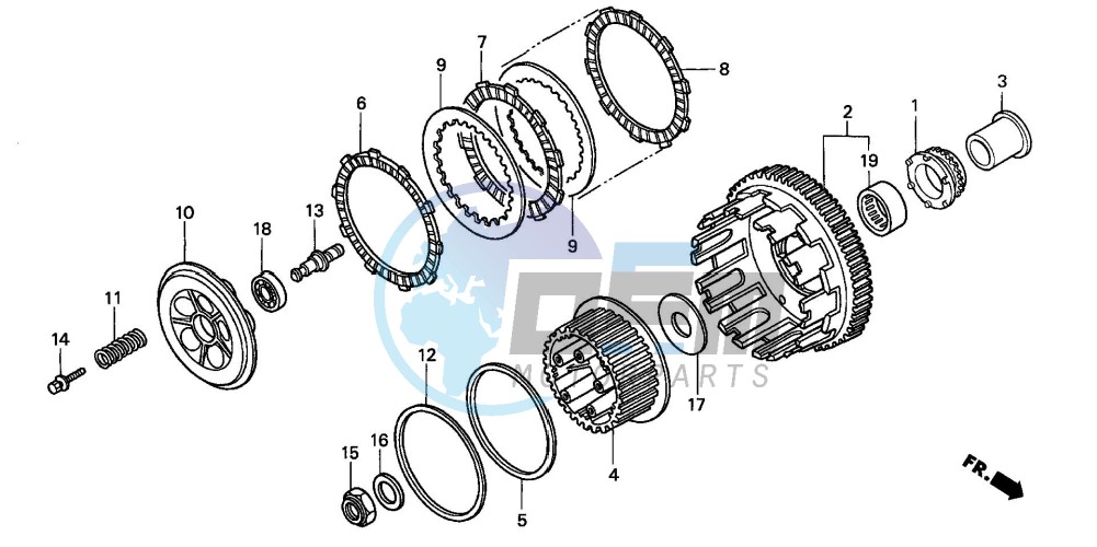 CLUTCH (CBR600F4/FS/FR)