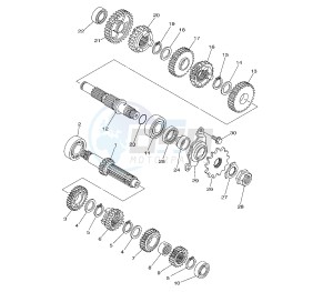 YZ F 250 drawing TRANSMISSION