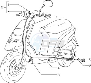 Typhoon 50 m.y. 2004 drawing Transmissions-Rear brake-speedometr (kms)