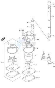 DF 225 drawing Water Pump