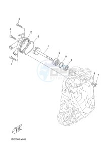 YPR400RA XMAX 400 ABS EVOLIS 400 ABS (1SDF) drawing WATER PUMP