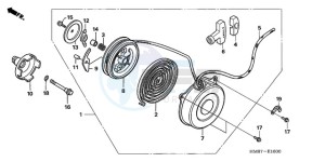 TRX250TM9 Australia - (U) drawing RECOIL STARTER